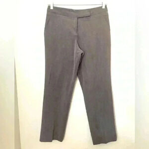 Worthington Petite Modern Fit Career Gray Straight Leg Pants Women 10 Petite